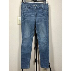 White House Black Market Women's Jeans Size 8 Dark Blue Skinny Denim